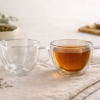 Tazas de té modernas y elegantes Taza doble vidrio